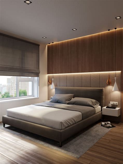 Unique Modern Bedroom With Wood Furniture Wood And Stone On Behance