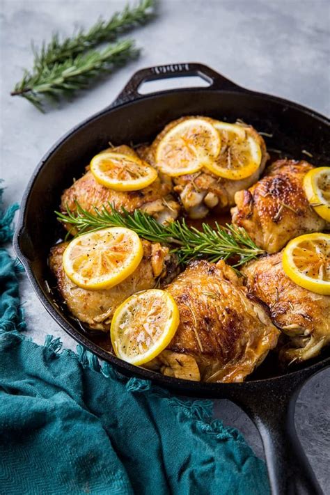 Try these chicken recipes from the american diabetes association. Lemon Rosemary Braised Chicken Thighs - The Roasted Root