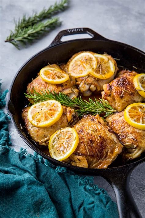 Chicken thighs also stand up to long cooking, making them an excellent choice for the slow cooker. Lemon Rosemary Braised Chicken Thighs - The Roasted Root