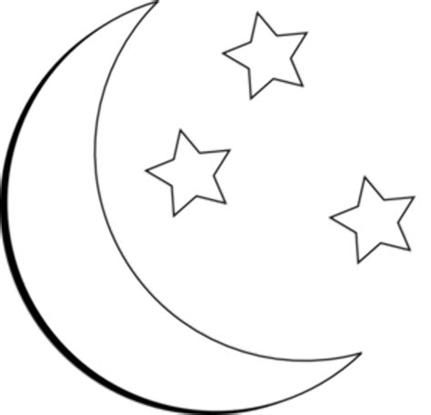 Download High Quality Moon Clipart Black And White Outline Transparent