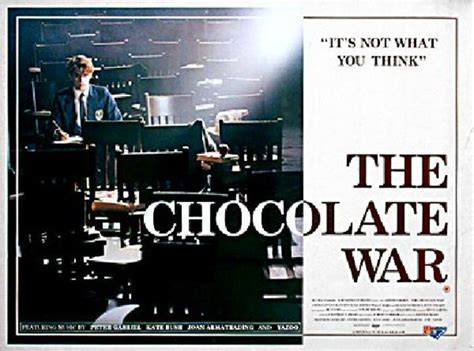 The Chocolate War 1988 British Quad Poster Posteritati Movie Poster