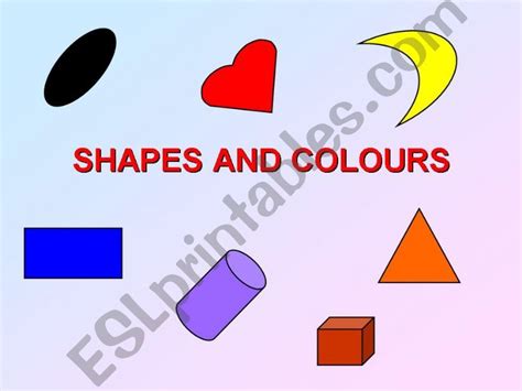 Esl English Powerpoints Shapes And Colours