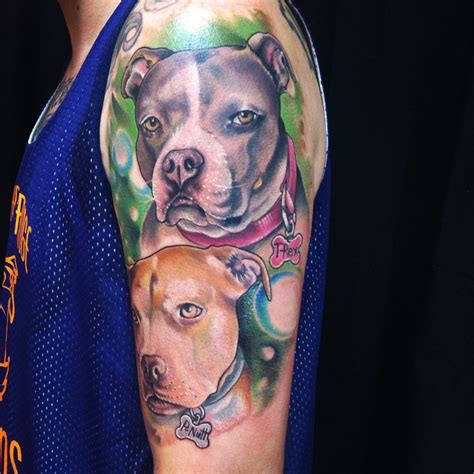 Black pitbull dog face tattoo stencil. 70+ Pitbull Tattoo Designs & Meanings - For the Dog Lovers ...