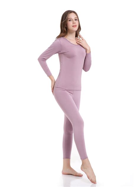 Premium Womens Long John Thermal Underwear Set Outdoor Recreation