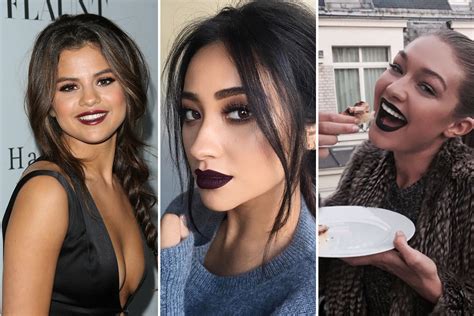 10 Celebrity Inspired Dark Lips And Tips For Wearing Dark Lipstick