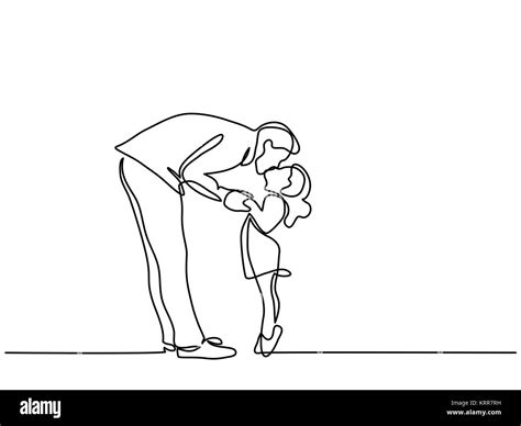 Beso De Padre E Hija Imágenes Vectoriales De Stock Alamy