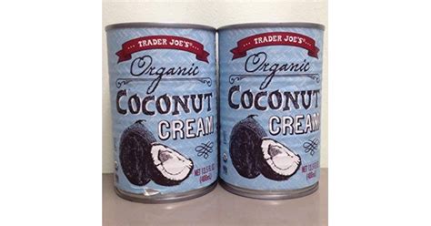 Personalized health review for trader joe's coffee creamer, vanilla: Trader Joes Organic Coconut Cream 2 pack