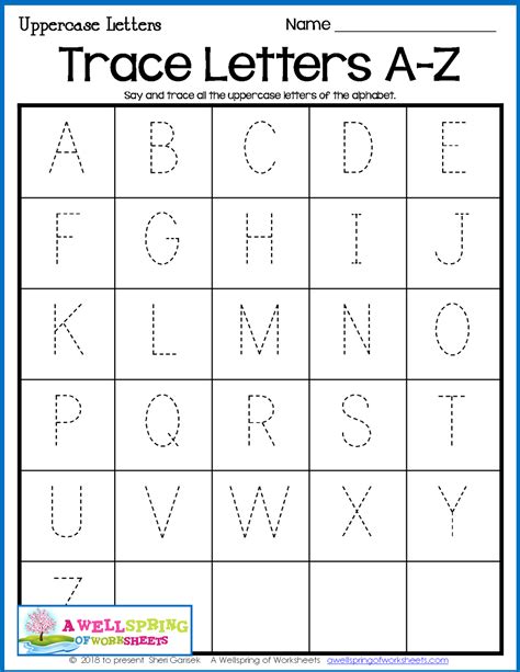 Trace Letters Printable Pdf