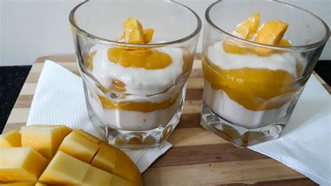 Delicious Mango Cream Dessert Recipe स्वादिष्ट क्रीमी मंगो Mango Dessert In Hindi Youtube