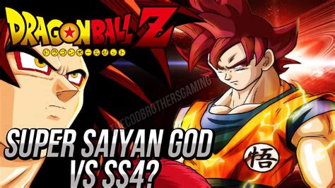 Dragon Ball Z Super Saiyan God Vs Super Saiyan 4 Goku Youtube