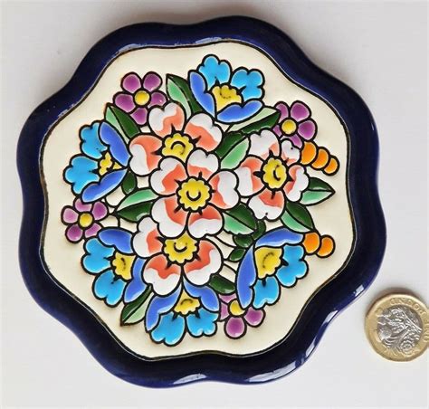 Spanish Ceramic Wall Tile Hand Painted Decorative Pottery Plaque Artecer 5