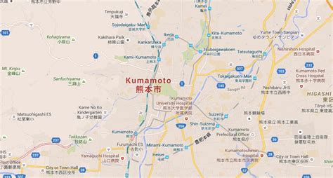 Map Of Kumamoto