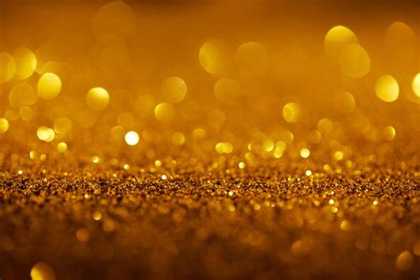 Abstract Background With Gold Glitter And Bokeh Free Stock Photo And