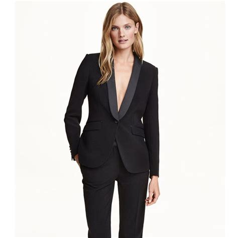 Black Pant Suits For Women Business Suit 2 Piece Set Ladies Office