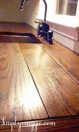 Pictures of Wood Plank Kitchen Countertops