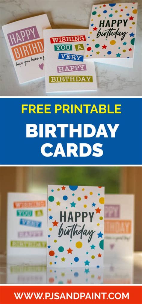 Free Printable Birthday Card 3 Versions Instantly Download And Print