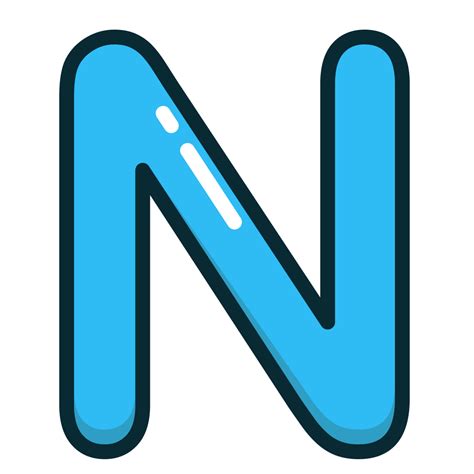 Blue Letter N Alphabet Letters Icon Free Download
