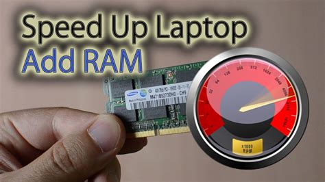 Adding enough ram can even allow you to run new apps and games that require more memory than you currently have. Speed Up Your Laptop - Adding RAM (Memory) - YouTube