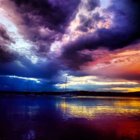 Stormy sunset over Lake Macquarie | Pictures of beautiful places ...