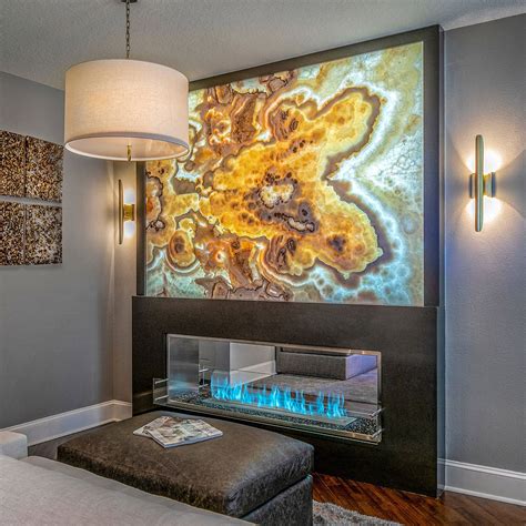We spoke with the experts at essential living about what makes a garden wall both practical, and beautiful, they say: Luxury Wall Cladding Ideas From Onyx. - Stonex Egypt