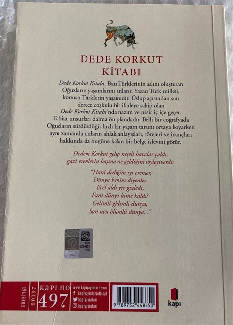 Dede Korkut Kitabi Tam Metin Turkce Kitap TURKISH BOOK 9789752448650 EBay
