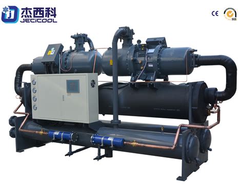 China 220hp Water Cooled Screw Chiller With Shell And Tube Evaporator