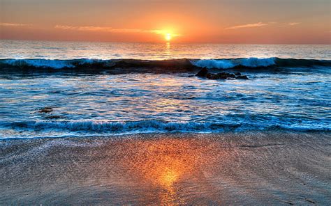 Hd Wallpaper Laguna Beach California Usa Sea Sunset Clouds Sea