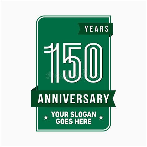 150 Years Celebrating Anniversary Design Template 150th Logo Vector