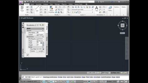 Autocad Mep 2013 Routing Preferences On System Definitions Youtube