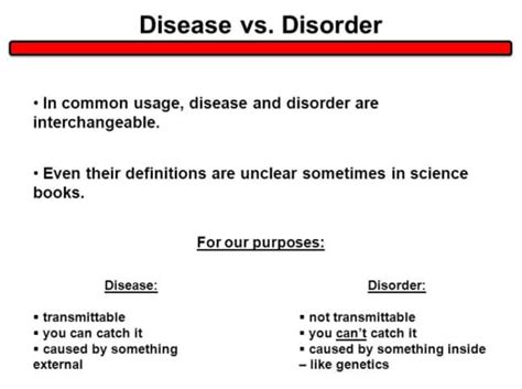 Difference Between Disease And Disorder Lorecentral