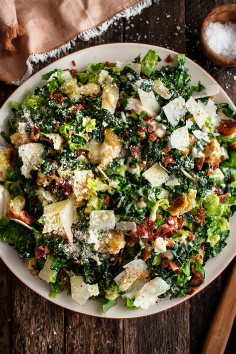 Roasted Garlic And Kale Caesar Salad The Original Dish