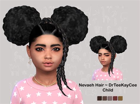 The Sims Resource Nevaeh Hair ~ Child