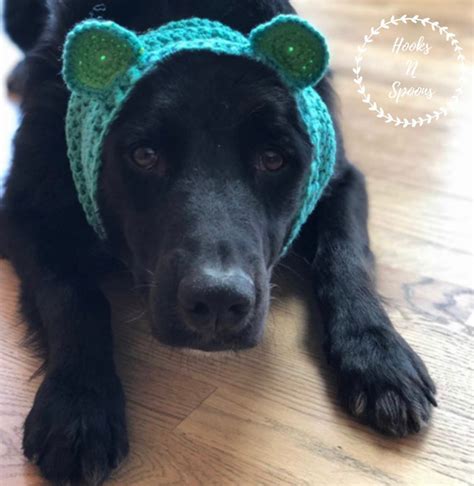 Crochet Dog Snood Pet Ear Warmers Animal Ear Protectors Etsy