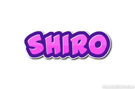 Shiro Лого Бесплатный инструмент для дизайна имени от Flaming Text
