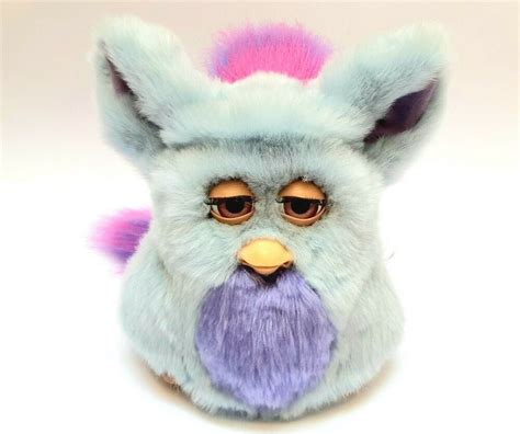Funky Furby 2006 Emoto Tronic Hasbro Blue With Purple Pink Eyes