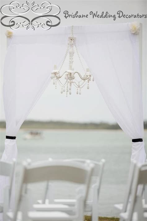 Romantic Chandelier Wedding Decor Hanging Elegantly From The Wedding