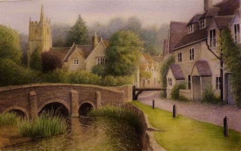 Watercolor Pencil Landscape At Getdrawings Free Download