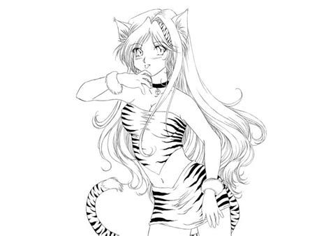 Wolf Girl Coloring Pages At Free For