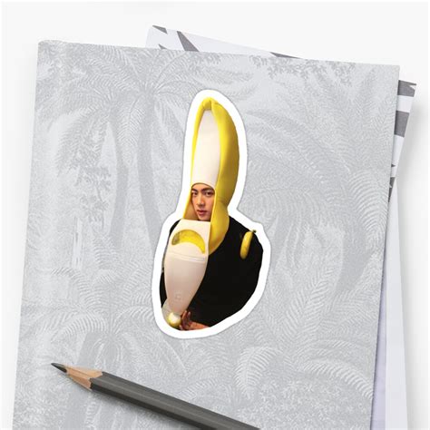 Bts Banana Jin Stickers By Breezefrozen Redbubble