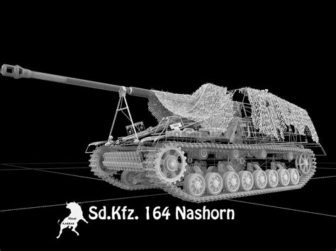 Sd Kfz 164 Nashorn 3D Model 195 Max Obj Free3D