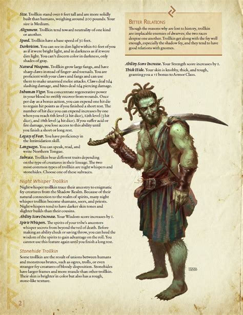 Updated Midgard Heroes For 5e Preview The All New Trollkin Pc Race