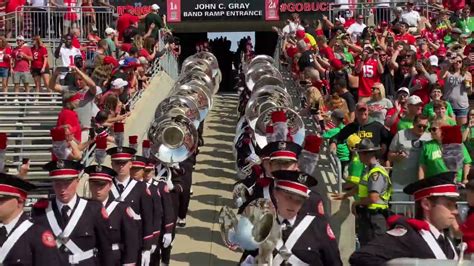Ohio State Marching Band Tbdbitl Ramp Entrance 2021 In 4k Youtube