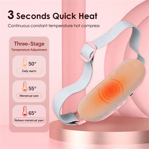 Menstrual Heating Pad Smart Warm Palace Belt Relief Waist Pain Cramps Vibrating Abdominal