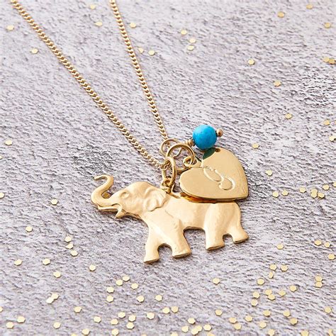 Elephant Lucky Charm Necklace By Claudette Worters