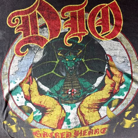 Vintage Dio T Shirt 1986 Sacred Heart Tour Etsy Uk