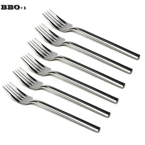 825in Stainless Steel Dinner Fork Long Handle Thickness Table Forks