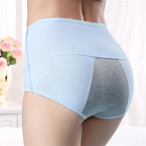 Cotton High Waist Period Underwear Postpartum Leakproof Sanitary
