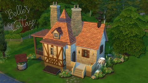 Sims 4 Build Belles Cottage Beauty And The Beast Youtube