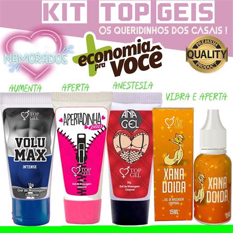 kit sex shop completo os top geis queridinhos dos casais produtos adultos uso pessoal shopee