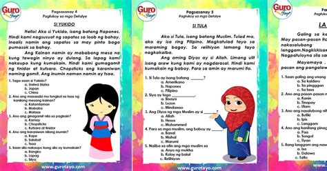 Pagsasanay Sa Filipino Free Printable Worksheets For Filipino Sa Photos